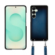 Samsung Galaxy S25+ shell with shoulder strap - Bleu Patine