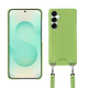 Coque avec bandoulière Samsung Galaxy S25+ - Vert olive PU ( Pantone #a7c58e )
