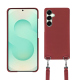Samsung Galaxy S25+ shell with shoulder strap - Rouge Veggie ( Pantone #862633 ) 
