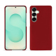 Custodia in pelle Samsung Galaxy S25+ - Rouge ( Nappa - Pantone #d50032 ) 