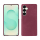 Samsung Galaxy S25+ leather cover - Passion vintage ( Pantone #591d16 ) 