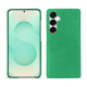 Funda de piel Samsung Galaxy S25+ - Menthe vintage ( Pantone #37b375 ) 