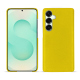 Lederschutzhülle Samsung Galaxy S25+ - Jaune fluo ( Pantone #c9ff57 ) 