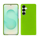 Coque cuir Samsung Galaxy S25+ - Vert fluo ( Pantone #00ab5f ) 