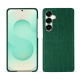 Funda de piel Samsung Galaxy S25+ - Crocodile pino ( Pantone #173F35 ) 