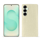 Samsung Galaxy S25+ leather cover - Crocodile milk ( Pantone #d6d2c4 ) 