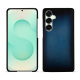 Samsung Galaxy S25+ leather cover - Bleu Patine