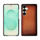 가죽 커버 Samsung Galaxy S25+ - Orange Patine