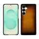 Coque cuir Samsung Galaxy S25+ - Fauve Patine