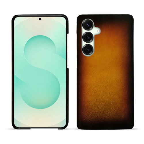 Luxus-Rückschale Galaxy S25+ aus Leder zum Anpassen | NoreveFauve Patine