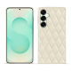 Custodia in pelle Samsung Galaxy S25+ - Blanc - Couture ( Nappa - White ) 