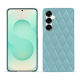 Custodia in pelle Samsung Galaxy S25+ - Bleu ciel - Couture ( Nappa - Pantone #abcae9 ) 