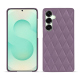 Coque cuir Samsung Galaxy S25+ - Lilas - Couture ( Nappa - Pantone #b9a3e3 ) 