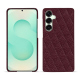 Capa em pele Samsung Galaxy S25+ - Lie de vin - Couture ( Pantone #412234 ) 