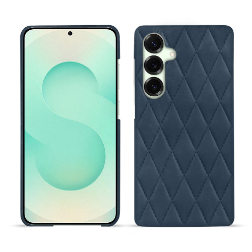 Luxus-Rückschale Galaxy S25+ aus Leder zum Anpassen | NoreveJean vintage - Couture ( Pantone #2f414f  ) 