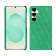 Funda de piel Samsung Galaxy S25+ - Menthe vintage - Couture ( Pantone #37b375 ) 