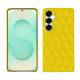 가죽 커버 Samsung Galaxy S25+ - Jaune fluo - Couture ( Pantone #c9ff57 ) 