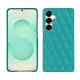Coque cuir Samsung Galaxy S25+ - Bleu fluo - Couture