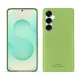 Lederschutzhülle Samsung Galaxy S25+ - Vert olive PU ( Pantone #a7c58e )