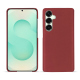 Samsung Galaxy S25+ leather cover - Rouge Veggie ( Pantone #862633 ) 