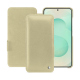 Lederschutzhülle Samsung Galaxy S25+ - Beige ( Nappa - Pantone #ceb888 ) 