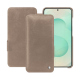 Capa em pele Samsung Galaxy S25+ - Taupe vintage ( Pantone #bda790 ) 