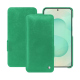 가죽 커버 Samsung Galaxy S25+ - Menthe vintage ( Pantone #37b375 ) 