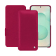 Samsung Galaxy S25+ leather case - Rose fluo ( Pantone #ff16b4 ) 