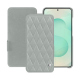 Custodia in pelle Samsung Galaxy S25+ - Gris - Couture ( Nappa - Pantone #c1c6c8 ) 