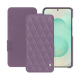 가죽 커버 Samsung Galaxy S25+ - Lilas - Couture ( Nappa - Pantone #b9a3e3 ) 