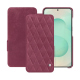 Capa em pele Samsung Galaxy S25+ - Passion vintage - Couture ( Pantone #591d16 ) 