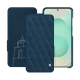 Samsung Galaxy S25+ leather case - Blu mediterran - Couture ( Pantone #0E3043 )