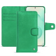 Custodia in pelle Samsung Galaxy S25+ - Menthe vintage ( Pantone #37b375 ) 
