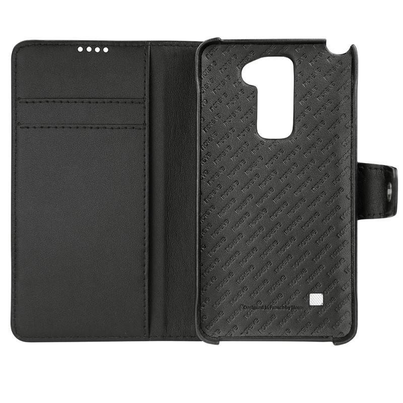 レザーケース LG Stylus 2 Plus - Noir ( Nappa - Black ) 