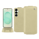 レザーケース Samsung Galaxy S25+ - Beige ( Nappa - Pantone #ceb888 ) 