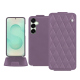 レザーケース Samsung Galaxy S25+ - Lilas - Couture ( Nappa - Pantone #b9a3e3 ) 