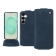 Capa em pele Samsung Galaxy S25+ - Jean vintage ( Pantone #2f414f  ) 
