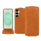 Capa em pele Samsung Galaxy S25+ - Mandarine vintage ( Pantone #d47231 ) 