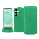 Funda de piel Samsung Galaxy S25+ - Menthe vintage ( Pantone #37b375 ) 
