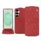 Custodia in pelle Samsung Galaxy S25+ - Cerise vintage - Couture ( Pantone #a6302e ) 