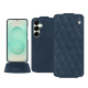 Funda de piel Samsung Galaxy S25+ - Jean vintage - Couture ( Pantone #2f414f  ) 