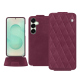 Funda de piel Samsung Galaxy S25+ - Prune vintage - Couture ( Pantone #612434 ) 
