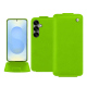 Housse cuir Samsung Galaxy S25+ - Vert fluo ( Pantone #00ab5f ) 