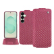 Housse cuir Samsung Galaxy S25+ - Serpent ciclamino ( Pantone #9E4C6E ) 
