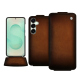 Custodia in pelle Samsung Galaxy S25+ - Marron Patine