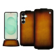 Housse cuir Samsung Galaxy S25+ - Fauve Patine