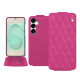 Housse cuir Samsung Galaxy S25+ - Rose BB - Couture ( Pantone #DB599F )