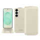 Housse cuir Samsung Galaxy S25+ - Blanc PU ( White ) 