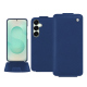 Housse cuir Samsung Galaxy S25+ - Bleu frisson ( Pantone #29588c ) 