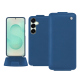 Housse cuir Samsung Galaxy S25+ - Bleu Veggie ( Pantone #3f5864 ) 